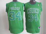 Jerseys Factory Cheap Celtics #34 Paul Pierce Green Big Color Fa