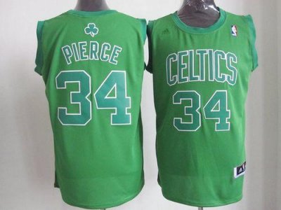 Jerseys Factory Cheap Celtics #34 Paul Pierce Green Big Color Fa