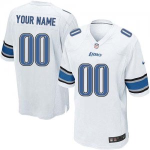 Jerseys Factory Cheap Nike Detroit Lions Customized White Embroi