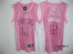 Jerseys Factory Cheap Magic #12 Dwight Howard Pink Women Fashion