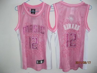 Jerseys Factory Cheap Magic #12 Dwight Howard Pink Women Fashion