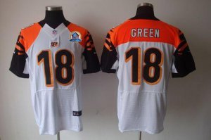 Jerseys Factory Cheap Nike Bengals #18 A.J. Green White With Hal