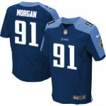 Jerseys Factory Cheap Nike Titans #91 Derrick Morgan Navy Blue A
