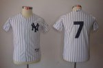 Jerseys Factory Cheap Yankees #7 Mickey Mantle Embroidered White