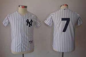Jerseys Factory Cheap Yankees #7 Mickey Mantle Embroidered White
