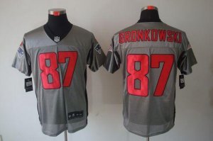 Jerseys Factory Cheap Nike Patriots #87 Rob Gronkowski Grey Shad