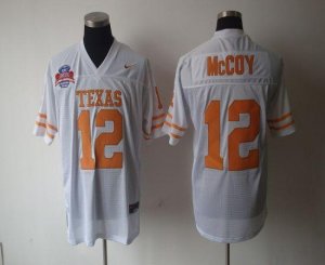 Jerseys Factory Cheap Longhorns #12 Colt McCoy White Embroidered