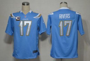 Jerseys Factory Cheap Nike Chargers #17 Philip Rivers Electric B