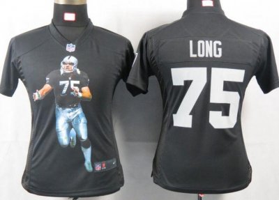 Jerseys Factory Cheap Nike Raiders #75 Howie Long Black Team Col