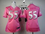 Jerseys Factory Cheap Nike Ravens #55 Terrell Suggs Pink Super B
