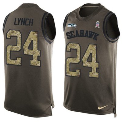Jerseys Factory Cheap Nike Seahawks #24 Marshawn Lynch Green Men