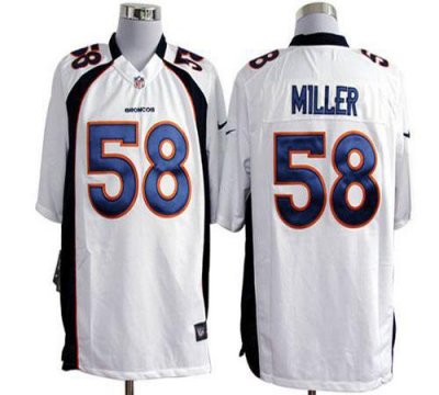 Jerseys Factory Cheap Nike Broncos #58 Von Miller White Men's St