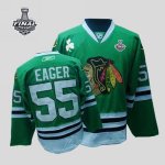 Jerseys Factory Cheap Blackhawks #55 Ben Eager Embroidered Green