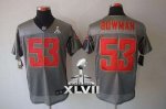 Jerseys Factory Cheap Nike 49ers #53 NaVorro Bowman Grey Shadow