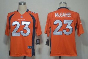 Jerseys Factory Cheap Nike Broncos #23 Willis McGahee Orange Tea