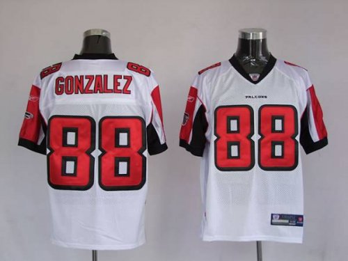 Jerseys Factory Cheap Falcons #88 Tony Gonzalez White Stitched N