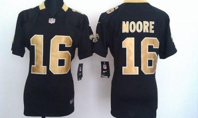 Jerseys Factory Cheap Nike Saints #16 Lance Moore Black Team Col