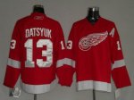 Jerseys Factory Cheap Red Wings #13 Pavel Datsyuk Embroidered Re