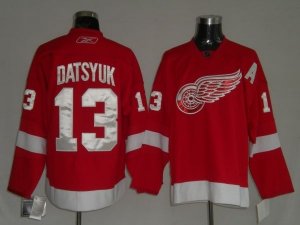 Jerseys Factory Cheap Red Wings #13 Pavel Datsyuk Embroidered Re