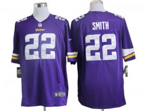 Jerseys Factory Cheap Nike Vikings #22 Harrison Smith Purple Tea