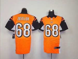 Jerseys Factory Cheap Nike Bengals #68 Kevin Zeitler Orange Alte