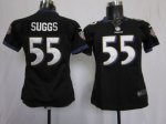 Jerseys Factory Cheap Nike Ravens #55 Terrell Suggs Black Altern