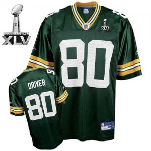 Jerseys Factory Cheap Packers #80 Donald Driver Green Super Bowl