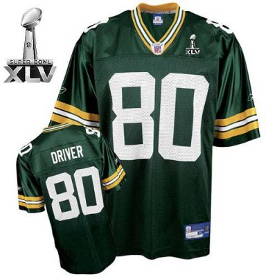 Jerseys Factory Cheap Packers #80 Donald Driver Green Super Bowl