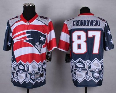Jerseys Factory Cheap Nike Patriots #87 Rob Gronkowski Navy Blue