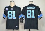 Jerseys Factory Cheap Nike Lions #81 Calvin Johnson Black Altern