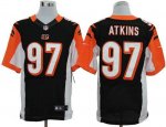 Jerseys Factory Cheap Nike Bengals #97 Geno Atkins Black Team Co