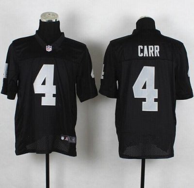Jerseys Factory Cheap Nike Raiders #4 Derek Carr Black Team Colo