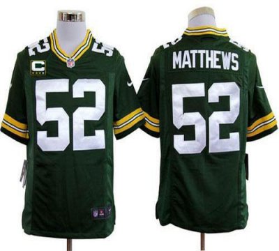 Jerseys Factory Cheap Nike Packers #52 Clay Matthews Green Team