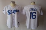 Jerseys Factory Cheap Dodgers #16 Andre Ethier White Lady Fashio