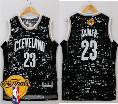 Jerseys Factory Cheap Cavaliers #23 LeBron James Black City Ligh
