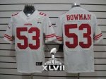Jerseys Factory Cheap Nike 49ers #53 NaVorro Bowman White Super