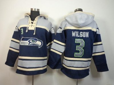 Jerseys Factory Cheap Nike Seahawks #3 Russell Wilson Navy Blue