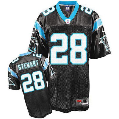 Jerseys Factory Cheap Nike Panthers #28 Jonathan Stewart Black S