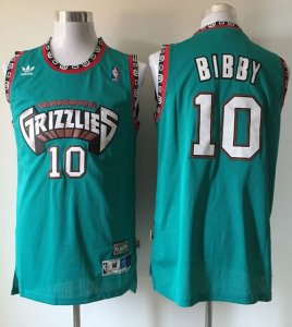 Jerseys Factory Cheap Grizzlies #10 Mike Bibby Green TThrowback