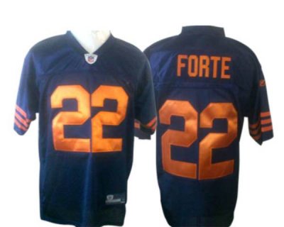 Jerseys Factory Cheap Bears #22 Matt Forte Blue/Orange 1940s Thr