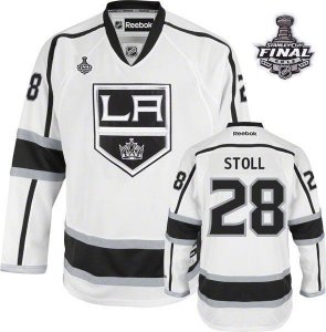 Jerseys Factory Cheap Kings #28 Jarret Stoll White Road 2012 Sta