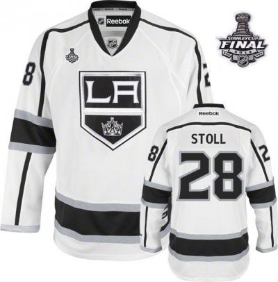Jerseys Factory Cheap Kings #28 Jarret Stoll White Road 2012 Sta