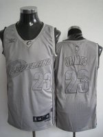 Jerseys Factory Cheap Cavaliers #23 LeBron James Embroidered Gre