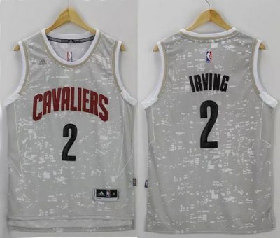 Jerseys Factory Cheap Cavaliers #2 Kyrie Irving Grey City Light