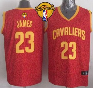 Jerseys Factory Cheap Cavaliers #23 LeBron James Red Crazy Light