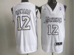 Jerseys Factory Cheap Lakers #12 Dwight Howard White Big Color F