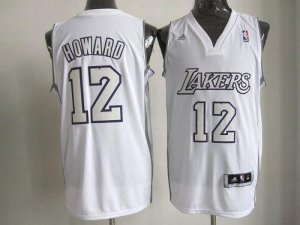 Jerseys Factory Cheap Lakers #12 Dwight Howard White Big Color F