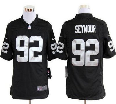 Jerseys Factory Cheap Nike Raiders #92 Richard Seymour Black Tea