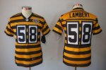 Jerseys Factory Cheap Nike Steelers #58 Jack Lambert Black/Yello