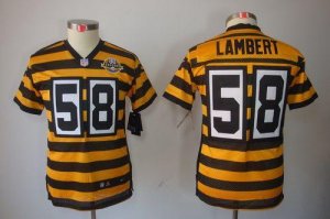 Jerseys Factory Cheap Nike Steelers #58 Jack Lambert Black/Yello